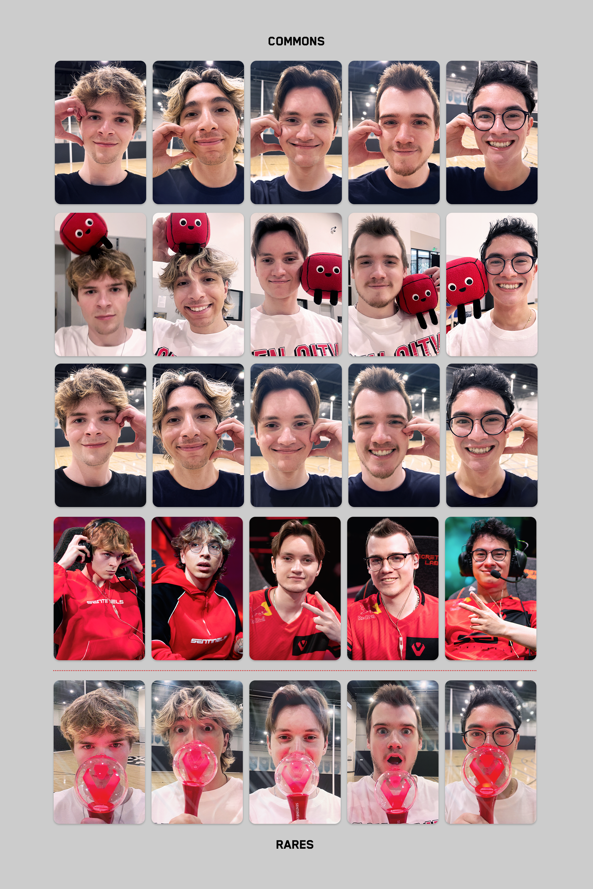 Pack of Official Sentinels Photocards -Champions Edition