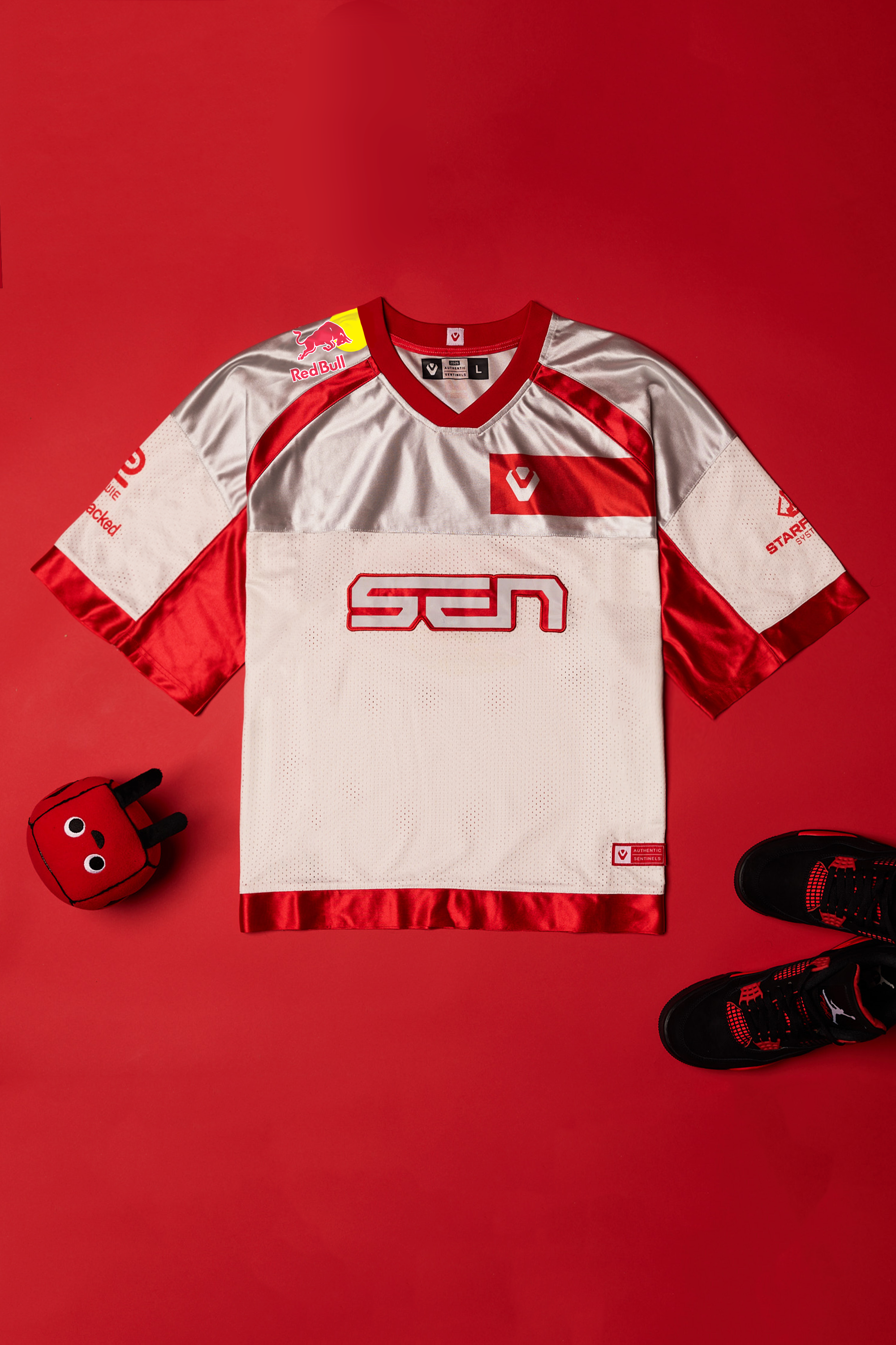 SEN Metallics Jersey - Metallic White