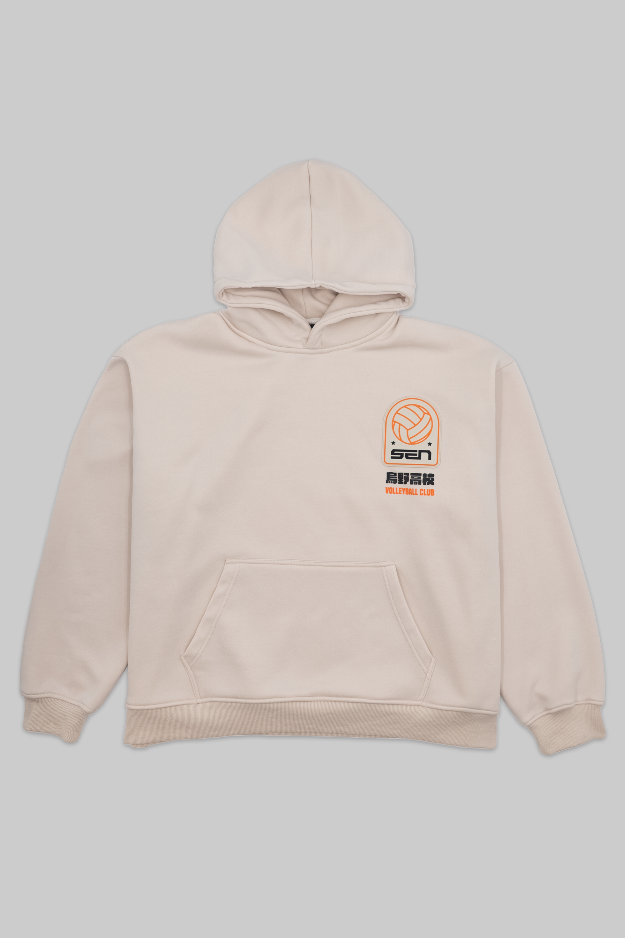 Karasuno Cream Hoodie