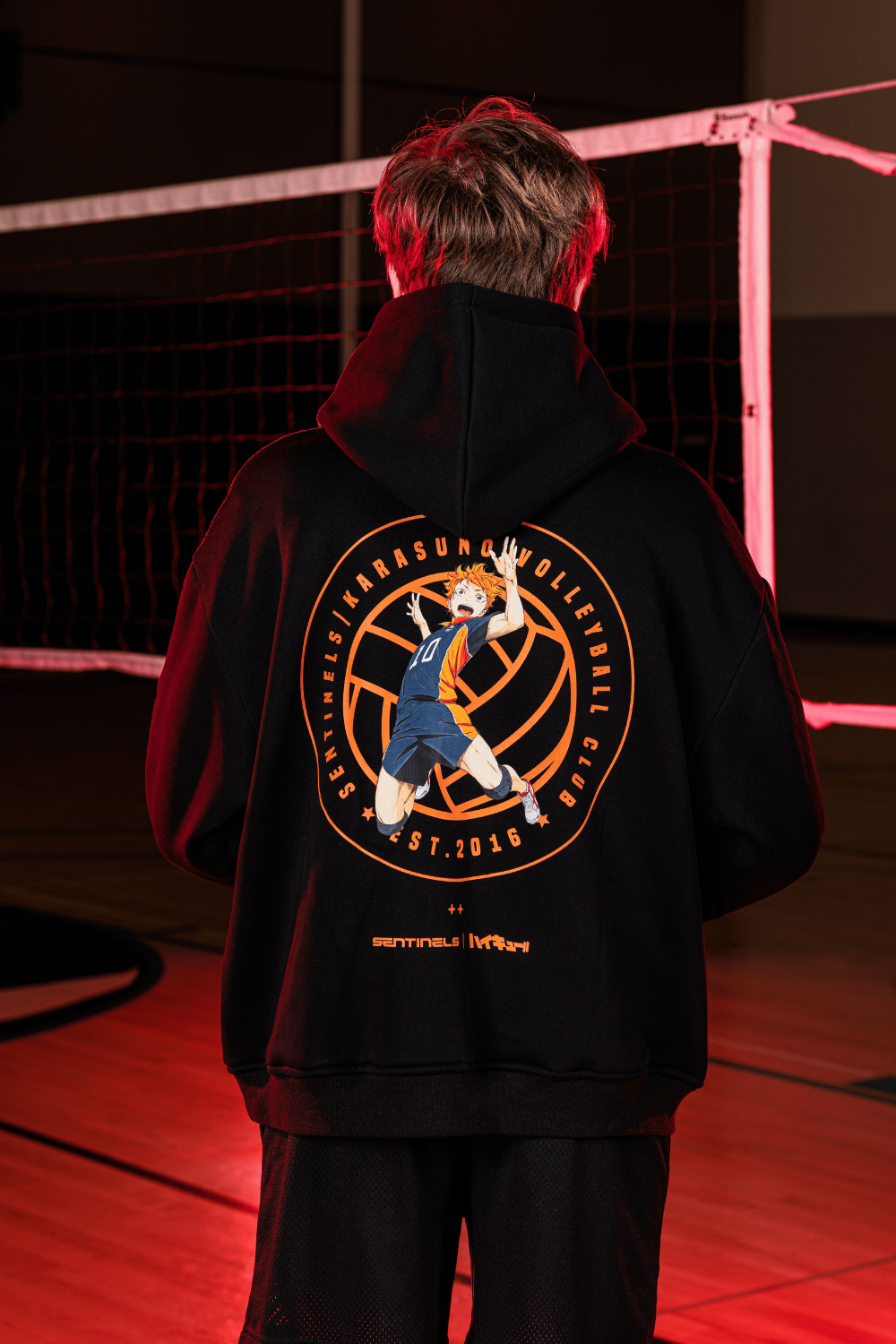 Volleyball Club Black Hoodie