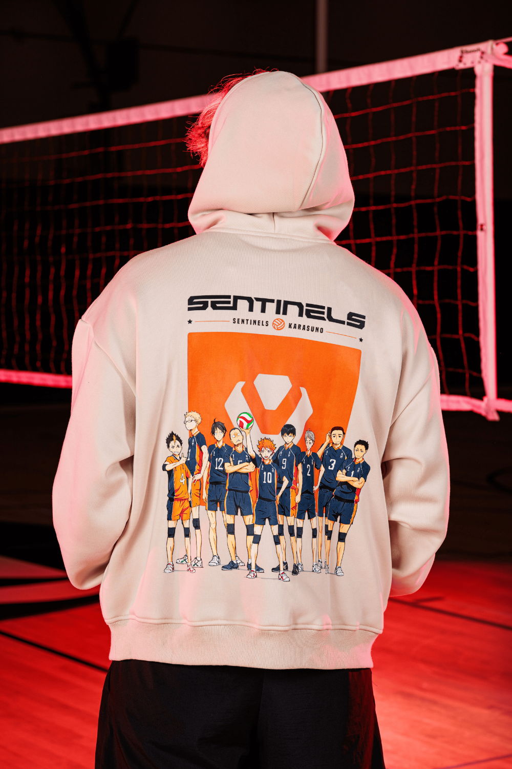 Karasuno Cream Hoodie