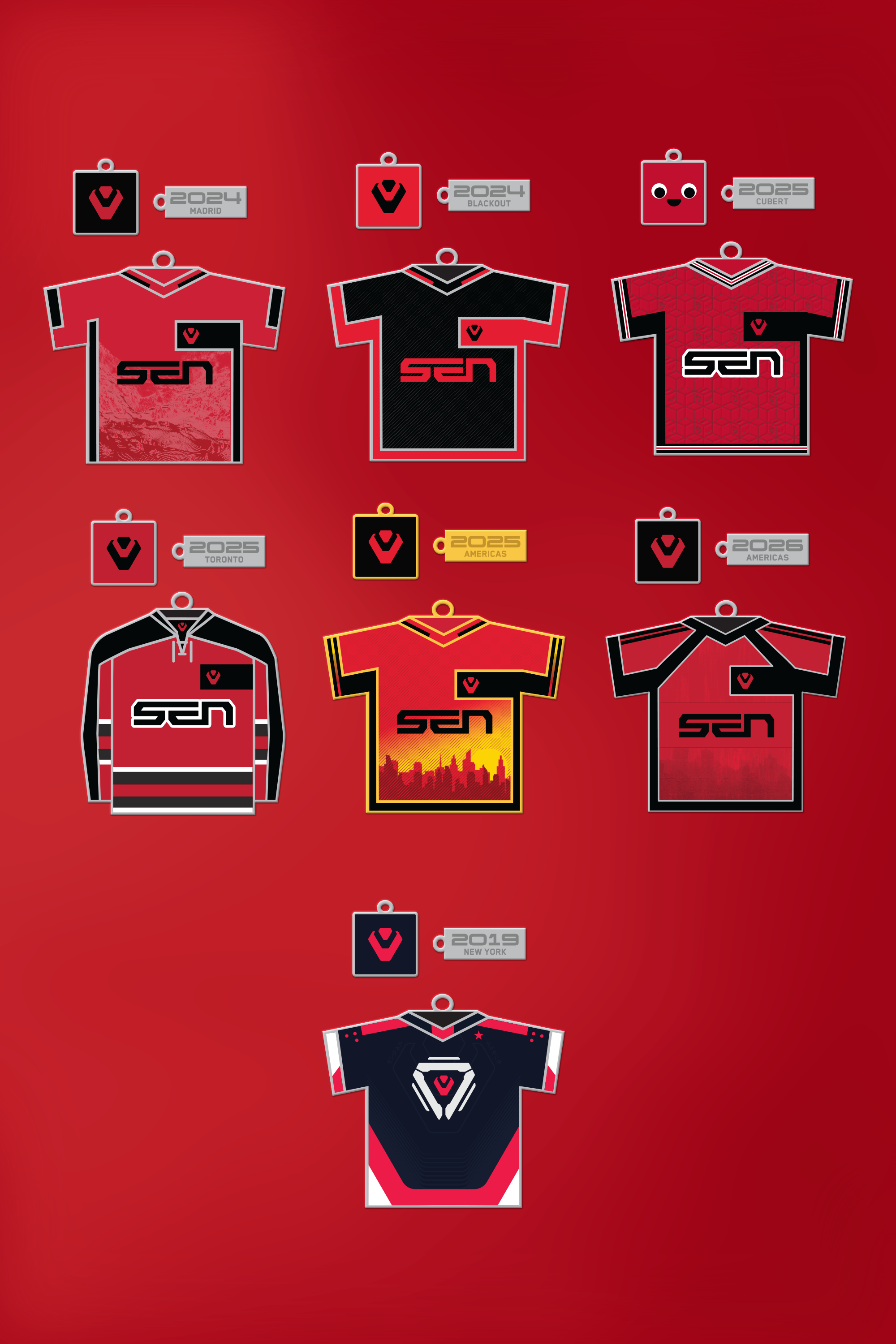 SEN Jersey Keychain Blindbox