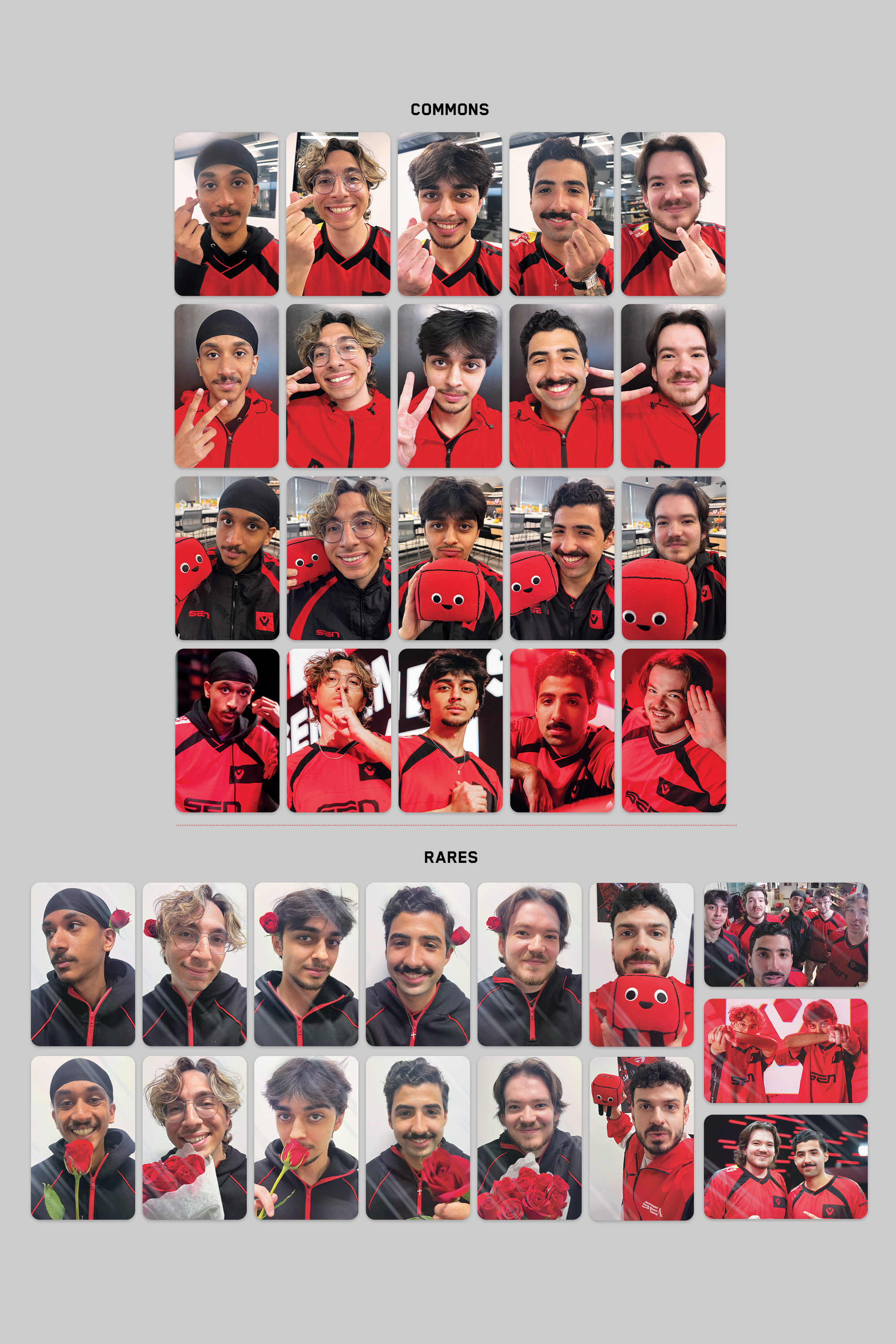 Pack of Official Sentinels Photocards: SEN Metallics