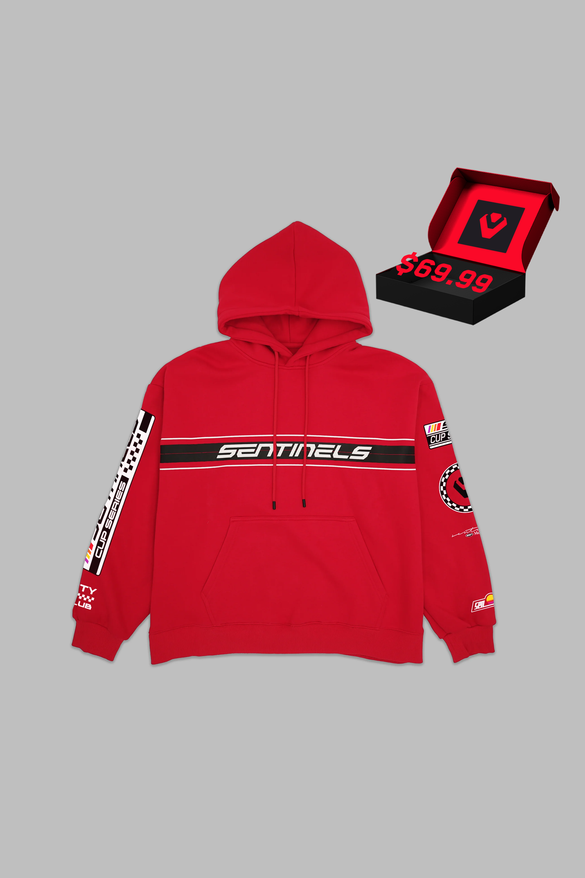 SEN City Race Club Hoodie - Red