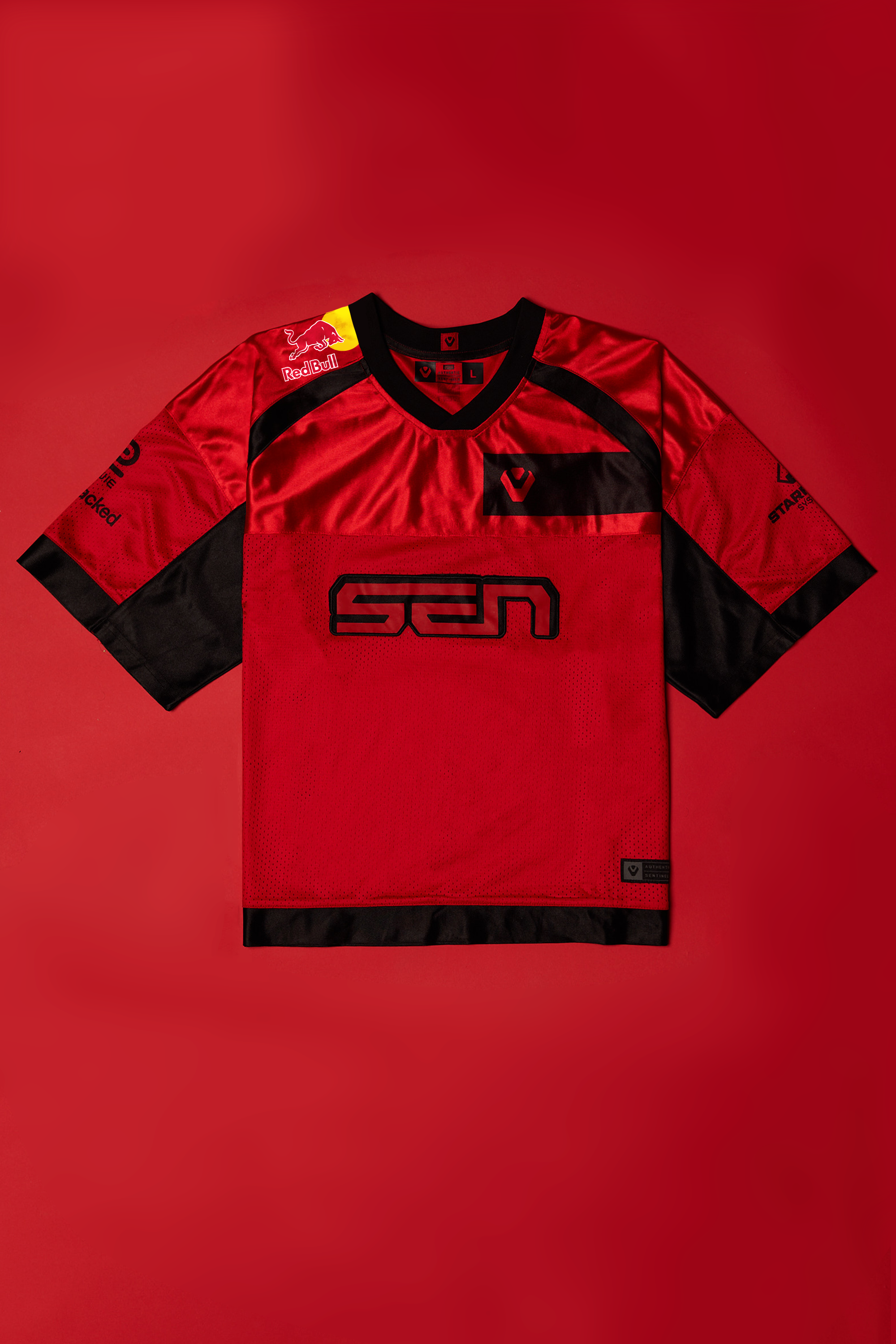 SEN Metallics Jersey - Metallic SEN Red
