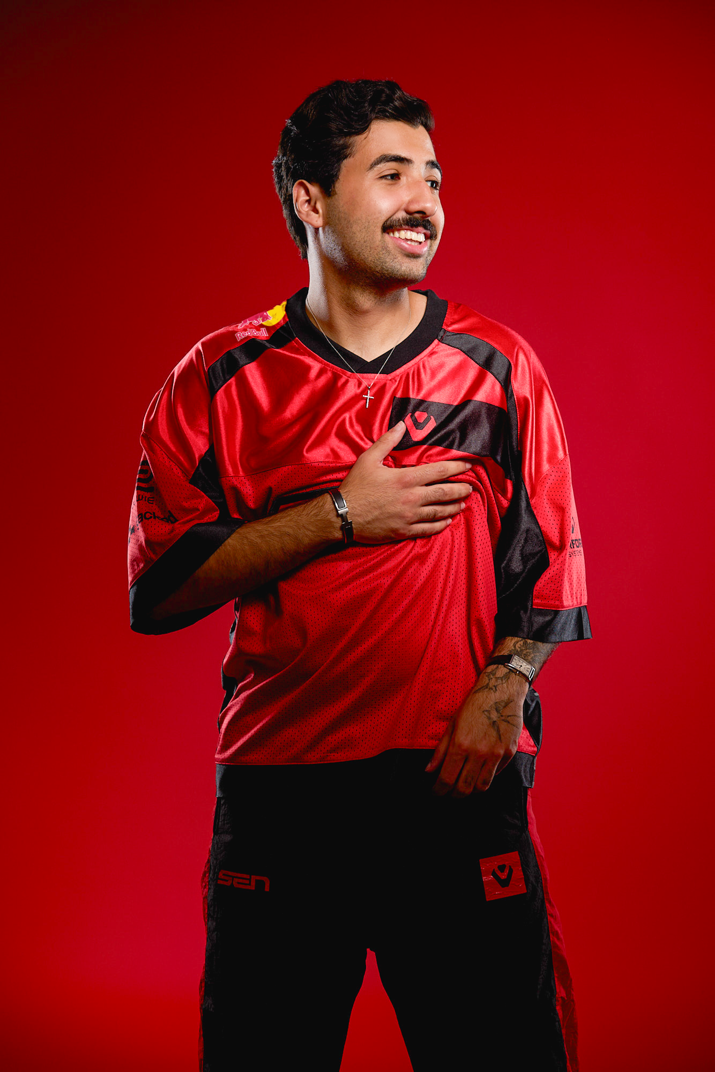SEN Metallics Jersey - Metallic SEN Red