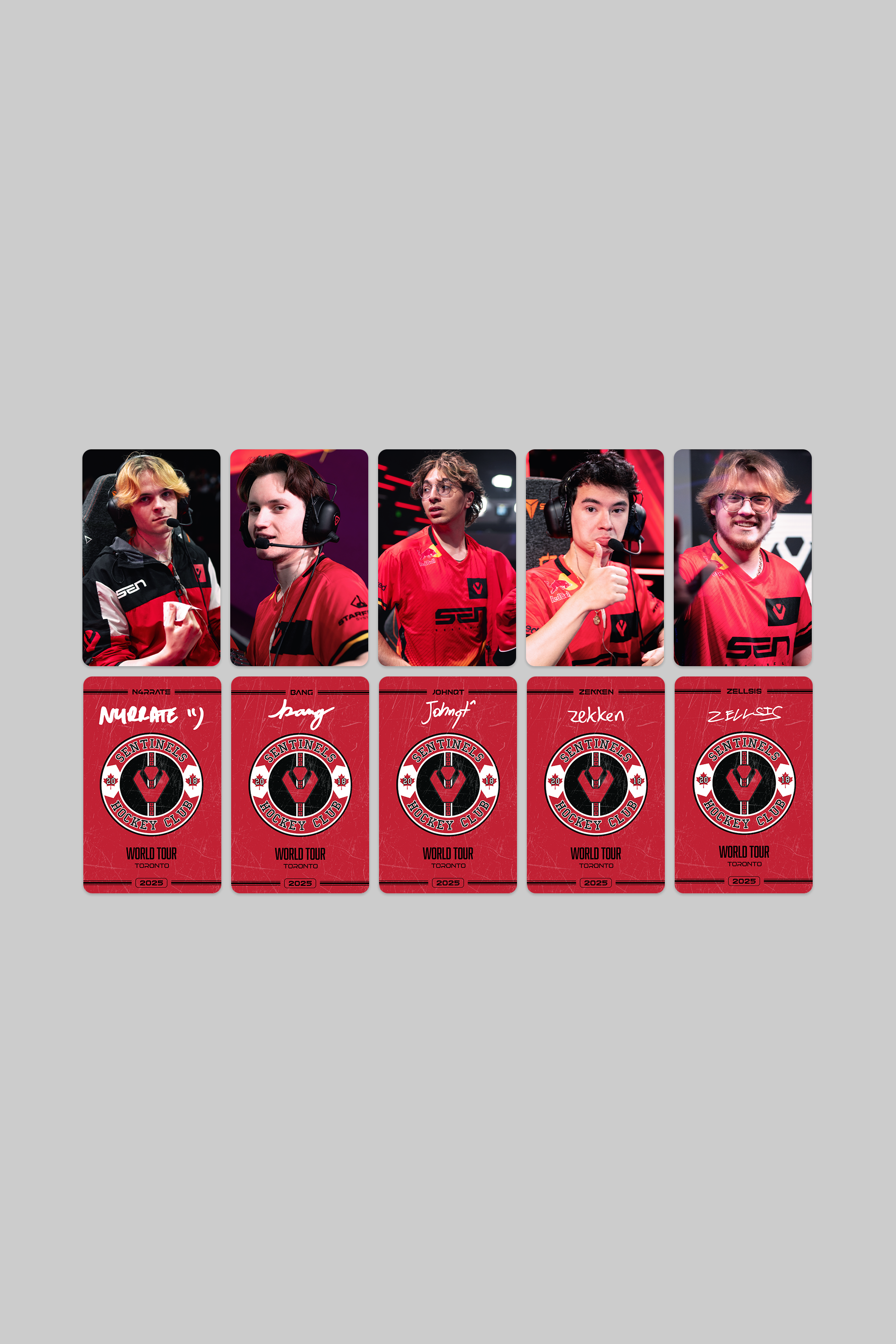 Pack of Official Sentinels Photocards - World Tour: Toronto Edition