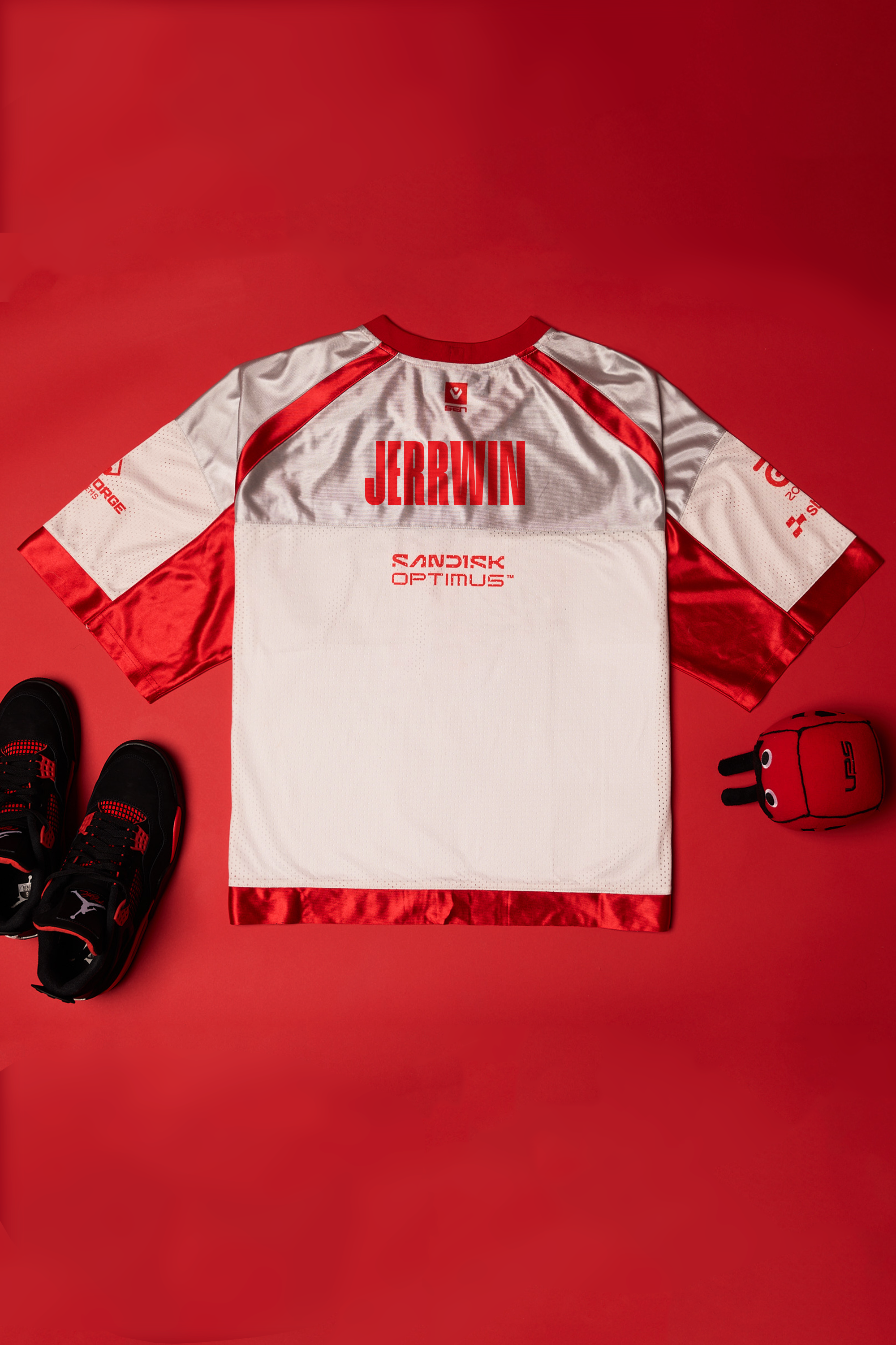 SEN Metallics Jersey - Metallic White